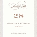 "Simply Grand" - Table Numbers in Dove by Hooray Creative - Detail