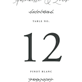 "Antoinette" - Table Numbers in Ivory by lulu and isabelle - Detail