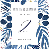 "Paradise" - Table Numbers in Seaside by Joanna Griffin - Detail