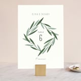 "Oliviers" - Table Numbers in Spring by Gwen Bedat - Front