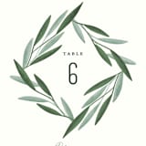"Oliviers" - Table Numbers in Spring by Gwen Bedat - Detail