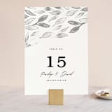 "Inky" - Table Numbers in Ink by Pink House Press - Front