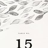 "Inky" - Table Numbers in Ink by Pink House Press - Detail