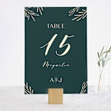 "Snippet" - Table Numbers in Pine by Sarah Brown - Front