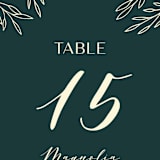 "Snippet" - Table Numbers in Pine by Sarah Brown - Detail