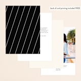 "Angled" - Table Numbers in Onyx by GeekInk Design - Back of Card Options