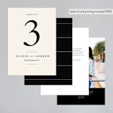 "a grand day" - Table Numbers in Vanilla by Lea Delaveris - Back of Card Options