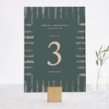 "Simply Modern" - Table Numbers in Jade by Something Noir - Front