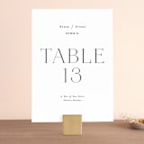 "Namely" - Table Numbers in Pearl by Hooray Creative - Front