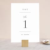 "In Love" - Table Numbers in Ink by Carolyn MacLaren - Front