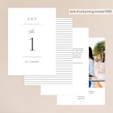 "In Love" - Table Numbers in Ink by Carolyn MacLaren - Back of Card Options