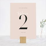 "Loved" - Table Numbers in Champagne by Angela Garrick - Front