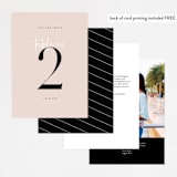 "Loved" - Table Numbers in Champagne by Angela Garrick - Back of Card Options