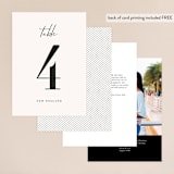 "mod" - Table Numbers in Creme by Nicoletta Savod - Back of Card Options