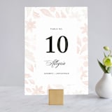 "Batikka" - Table Numbers in Blush by Paper Raven Co. - Front