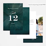 "Succulent Center" - Table Numbers in Cactus by Jessica Williams - Back of Card Options