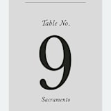 "Catherine" - Table Numbers in Natural by Kayla Dawson - Detail