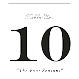 "Library Square" - Table Numbers in Charcoal by Meagan Christensen - Detail
