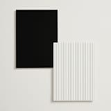 "Monumental" - Table Numbers in Cotton by Jessie Steury - Back of Card Options