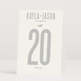 "Monumental" - Table Numbers in Cotton by Jessie Steury - Folded
