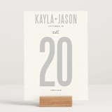 "Monumental" - Table Numbers in Cotton by Jessie Steury - Displayed (stand not included)
