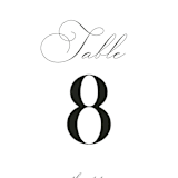 "Sweet Nothings" - Table Numbers in Linen by Keen Peachy - Detail