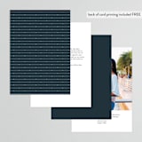 "Traditional" - Table Numbers in Navy by lena barakat - Back of Card Options