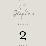 "sweet sweet elegance" - Table Numbers in Dutch Cream by frances mathys - Detail