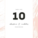 "Textured Dots" - Table Numbers in Blush by Emily Sabol Goss - Detail