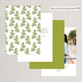 "Watercolor Laurels" - Table Numbers in Leaf by Katharine Watson - Back of Card Options