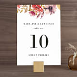 "Autumn Vows" - Table Numbers in Burnt Orange by Chris Griffith - Front