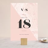 "thespian" - Table Numbers in Coral by silverscreen studio - Front