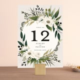 "Botanical Ring" - Table Numbers in Ivory by Susan Moyal - Front