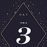 "Magical Day" - Table Numbers in Navy by katrina gem - Detail