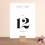 "and the adventure begins" - Table Numbers in Diamond by Playground Prints - Front
