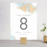 "My tenderness" - Table Numbers in Topaz by Helen Halik - Front