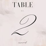 "Romantic" - Table Numbers in Earth by Lori Wemple - Detail