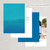 "Sand & Sun" - Table Numbers in Ocean by Nicole Walsh - Back of Card Options