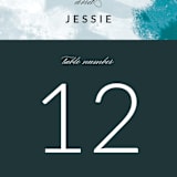 "Cotton Air" - Table Numbers in Seaside by Lea Velasquez - Detail