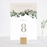 "Watermark" - Table Numbers in Cypress by Kaydi Bishop - Front