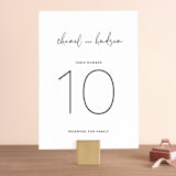 "Madison Ave" - Table Numbers in Linen by Design Lotus - Front