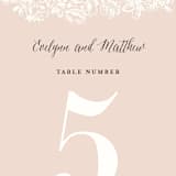 "French Roses" - Table Numbers in Blush by 2birdstone - Detail