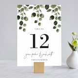 "green rush" - Table Numbers in Snow by Anupama - Front