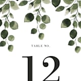 "green rush" - Table Numbers in Snow by Anupama - Detail