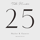 "A Sketched Wreath" - Table Numbers in Concrete by Plain White Paper Co - Detail