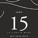 "Fountain Pen" - Table Numbers in Creme by Erin L. Wilson - Detail