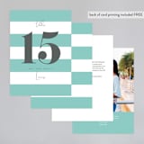 "Summer Palm" - Table Numbers in Leaf by Baumbirdy - Back of Card Options