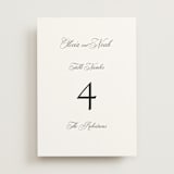 "legacy" - Table Numbers in Pure by Design Lotus - Front
