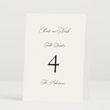 "legacy" - Table Numbers in Pure by Design Lotus - Folded