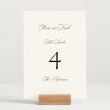 "legacy" - Table Numbers in Pure by Design Lotus - Displayed (stand not included)